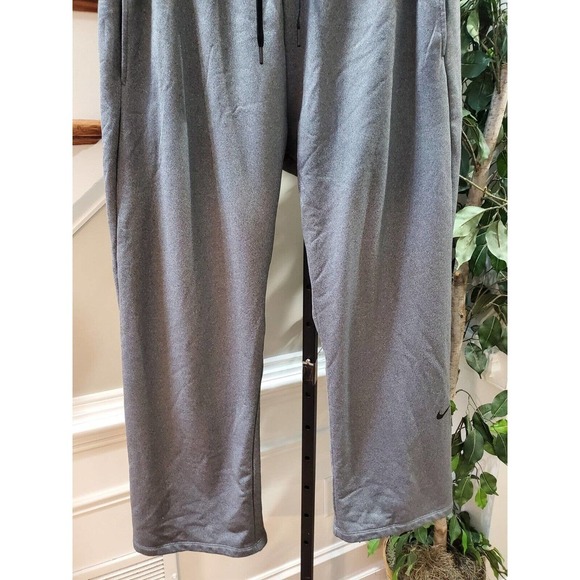 Nike Womens Therma Fleece Training Pants Dri Fit Gray Drawstring Size XL - Picture 5 of 10